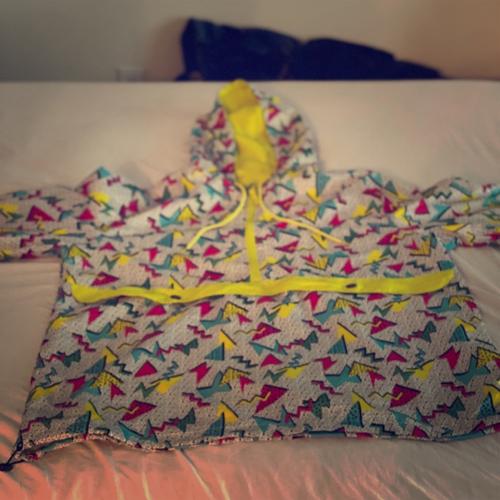 90s theme windbreaker
